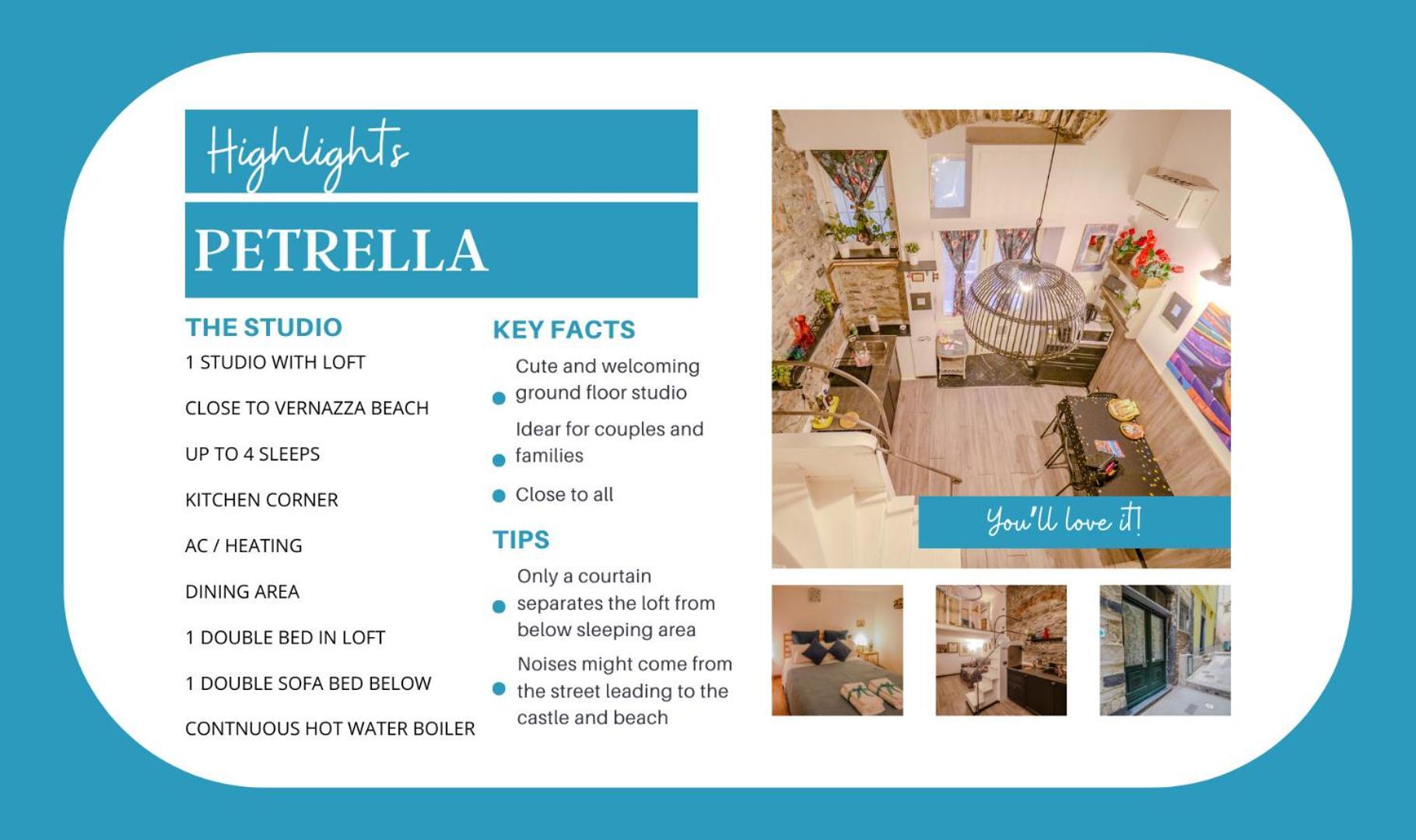 Petrella'S Point Studio With Ac Vernazza Bagian luar foto